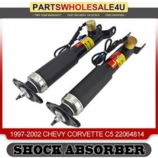 2x Rear Shock Absorbers Struts w/Adaptive Fit Chevrolet 5.7L Corvette C5 1997-02 picture