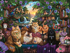 Ravensburger Cat Tail Cottage 2000 Piece Puzzle for Adults New Toy Gift picture