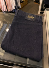 BRIONI Luxury Denim Gray Crocodile Five Pocket Classic Fit Jeans Sz 33 (EU 49) picture