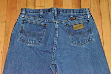 VTG George Strait Wrangler Jeans 34 x 32 90s Y2K Mountain SW Cowboy US Fabric picture
