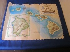 Kona Galley Restaurant Kailua Kona Hawaii Vintage Placemat  1980