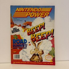 Nintendo Power Magazine w/ Lost Vikings Poster 1992 Road Runner Vol 43 + Cards picture