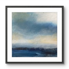 Mary Myers Original  Expressionist Seascape Painting on 12x12 140lb water color picture