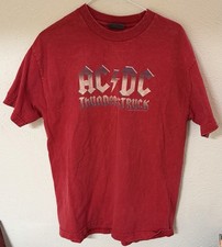 AC DC Thunderstruck T Shirt Red Large picture