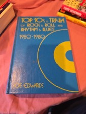 TOP 10'S AND TRIVIA OF ROCK AND ROLL AND RHYTHM AND BLUES, By Joseph Edwards VG+ picture