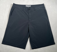 TravisMathew Beck Golf Shorts Mens 34 Dark Charcoal Grey Stretch Flat Front 10