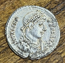 Siliqua 351-361AD Roman Imperial Silver Coin VOT XXX Wreath Rev B28 picture