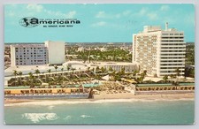 1968 Americana Hotel Bal Harbour Miami Beach Florida Postcard picture