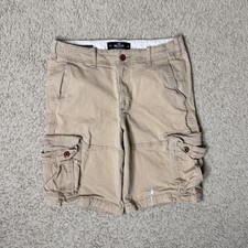 Hollister-co Men's Tan and Cream Shorts picture