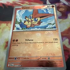 Victini (Master Ball Pattern) - Black Bolt 012/086 - Rare Holo Pokemon TCG picture
