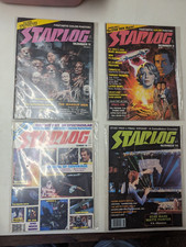 Vintage Starlog Magazine Lot (4) Books GOOD COND Flat Star Wars Trek Encounters picture