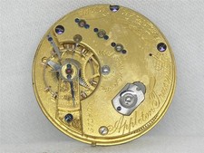 ANTIQUE WALTHAM 10 SIZE APPLETON TRACY KEYWIND POCKETWATCH MOV'T & DIAL RUNNING picture