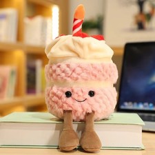 Amuseables Strawberry Birthday Cake Plush Toy Cute Collectible Gift NWT picture