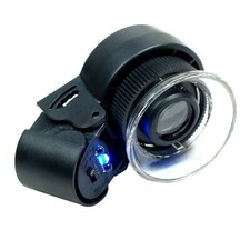 Mini 45X  Lighted Jewelers Loupe / Magnifier with LED & Fluorescence Lights picture