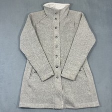 Kuhl Savina Sweater Fleece Button Up Long Jacket Coat Beige Women’s XL picture
