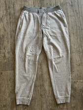 Lululemon At Ease Jogger Men's L Heathered Light Grey Textured Knit Tapered Pant picture