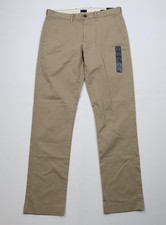Deadstock Y2K J Crew Mens 32x34 Flex Straight Leg Chino Pants Trousers Khaki picture