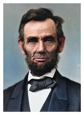 PRESIDENT ABRAHAM LINCOLN COLORIZED PORTRAIT 5X7 PHOTOGRAPH picture