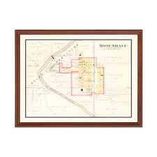Old Map of Rosendale, MO 1909 - Vintage Rosendale Missouri A picture