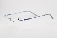 NEW AIRLOCK CROP 202 414 BLUE TITANIUM GUNMETAL AUTHENTIC EYEGLASSES 53-18 picture