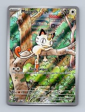 Meowth 106/094 Illustration Rare Phantasmal Flames Pokemon Holo Near Mint picture