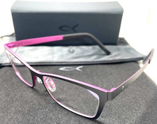 BLACKFIN ANNA BAY BF998 COL.1597 TITANIUM BLACK PINK AUTHENTIC EYEGLASSES 53-16 picture