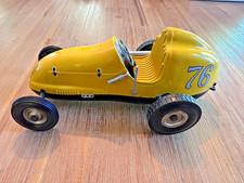 OHLSSON AND RICE 1940s TETHER CAR  YELLOW/BLACK #76.  NEAR MINT CONDITION picture
