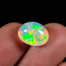 Natural Ethiopian Wello Fire Opal Cabochon Gemstone 4.30 CTS Loose AAA 13x10x7mm picture