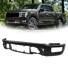 For Ford F150 2024-25 Black Split Front Bumper Face Bar Without Senor Holes NEW picture