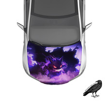 Gengar Pokemon Hood Wrap Weatherproof Vinyl Car Decal 50