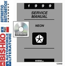 1999 Chrysler Neon Factory Shop Service Manual CD picture