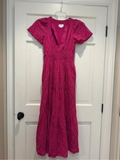 Anthropologie Maeve Eyelet Maxi Dress picture