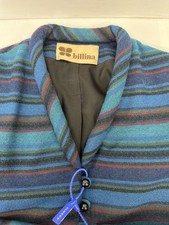 VTG Billina Womans  70s Cropped Blazer Jacket BohoBlueShawl Collar  10 READ USA picture