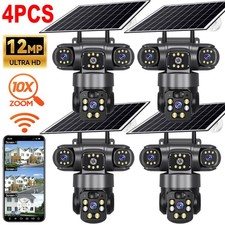 4PCS Solar Battery Powered Wireless WiFi Outdoor Pan/Tilt Home Security Camera picture