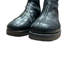 LEMAIRE PIPED SLIPPERS BOOTS Black Leather Ankle Boots EU 39 Made in Portugal picture