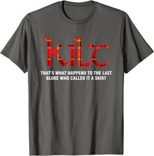 Funny Scottish Kilt T Shirt for Kilt Wearers Unisex T-Shirt picture