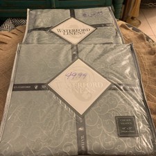 2 Waterford Linens Valerie Sea Blue Cascade Valance picture