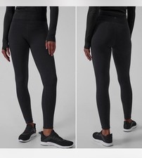 NWT Athleta Attitude Pants Stash Tight Polartec Powerstretch L Black Leggings picture