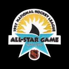 NHL 1997 All Star Game Jersey Patch San Jose Sharks New picture