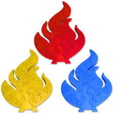 3Pack Survivor-Inspired Flame Puzzle – Flame Design for Survivor Fans and Puzzle picture