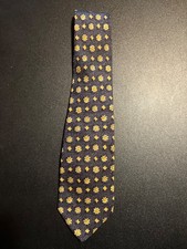 Robert Talbott Studio Men's Necktie Blue Hand Sewn Construction Tipped Lining picture