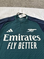 Adidas X-Small Authentic Arsenal Third Jersey 2023/2024 Green IN1603 NWT $100 picture