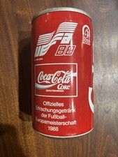 Coke Coca-Cola UEFA Football 1988 Released in Germany Top Opened Can picture