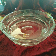 Antique Baccarat Large Art Deco Crystal Fruit Bowl, Edith Model Statement Piece picture