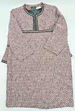 TALBOTS GROSGRAIN TRIM TWEED JACKET SZ 12P & SKIRT SZ 12 PINK & BLACK NWT picture
