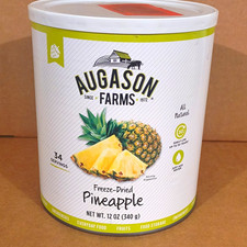 Augason Farms Freeze-Dried Pineapple 12 oz (340 g) 34 Servings BB April 2052 picture