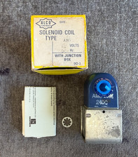 Vintage Alco Controls Solenoid Coil AMG 24DC 15W w/ Junction Box New NOS Box picture