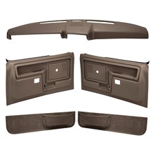 For Ford F-150 80-86 Coverlay Dark Brown Interior Combo Kit Slide Locks picture