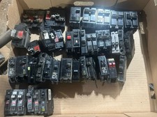 Large Lot 35+ Used Circuit Breakers – Square D QO/HOM, Bryant  picture