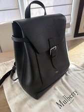 MULBERRY Chiltern Gorgeous Black Leather Backpack picture
